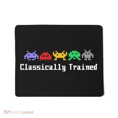 Classically Trained 80's Video Game Aliens Mousepad