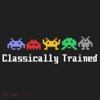 Classically Trained 80's Video Game Aliens Golf Towel thumb 3