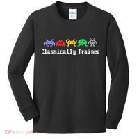 Classically Trained 80's Video Game Aliens Kids Long Sleeve Shirt thumb 0