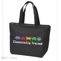 Classically Trained 80's Video Game Aliens Tote Bag thumb 3