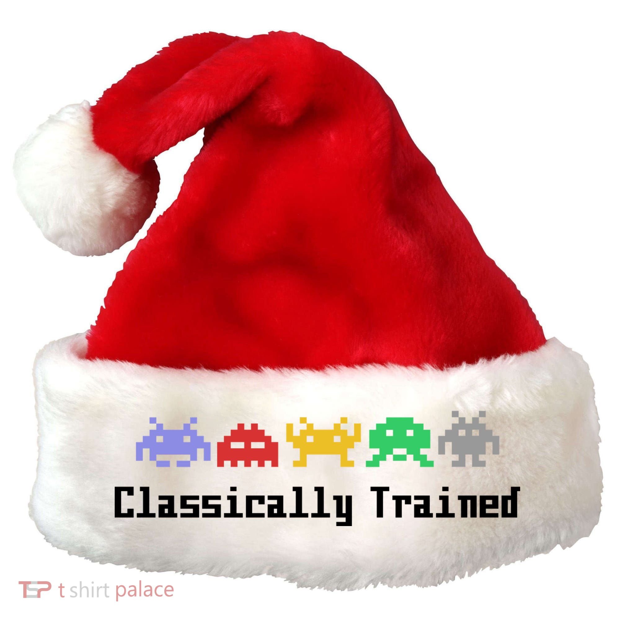 Classically Trained 80's Video Game Aliens Santa Hat