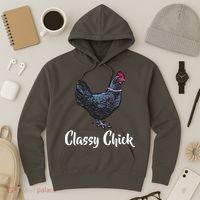 Classy Chick - Funny Cute Hoodie thumb 3