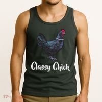 Classy Chick - Funny Cute Tank Top thumb 3