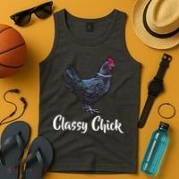 Classy Chick - Funny Cute Tank Top thumb 4