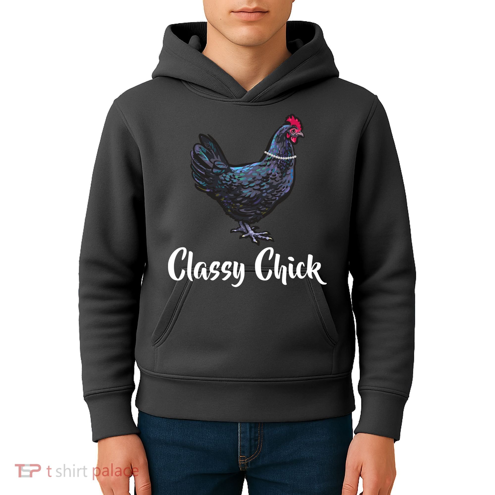 Classy Chick - Funny Cute Kids Hoodie