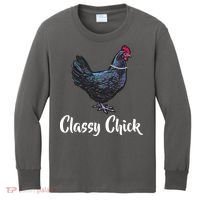 Classy Chick - Funny Cute Kids Long Sleeve Shirt thumb 0