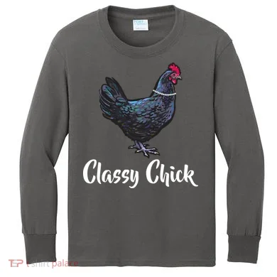 Classy Chick - Funny Cute Kids Long Sleeve Shirt