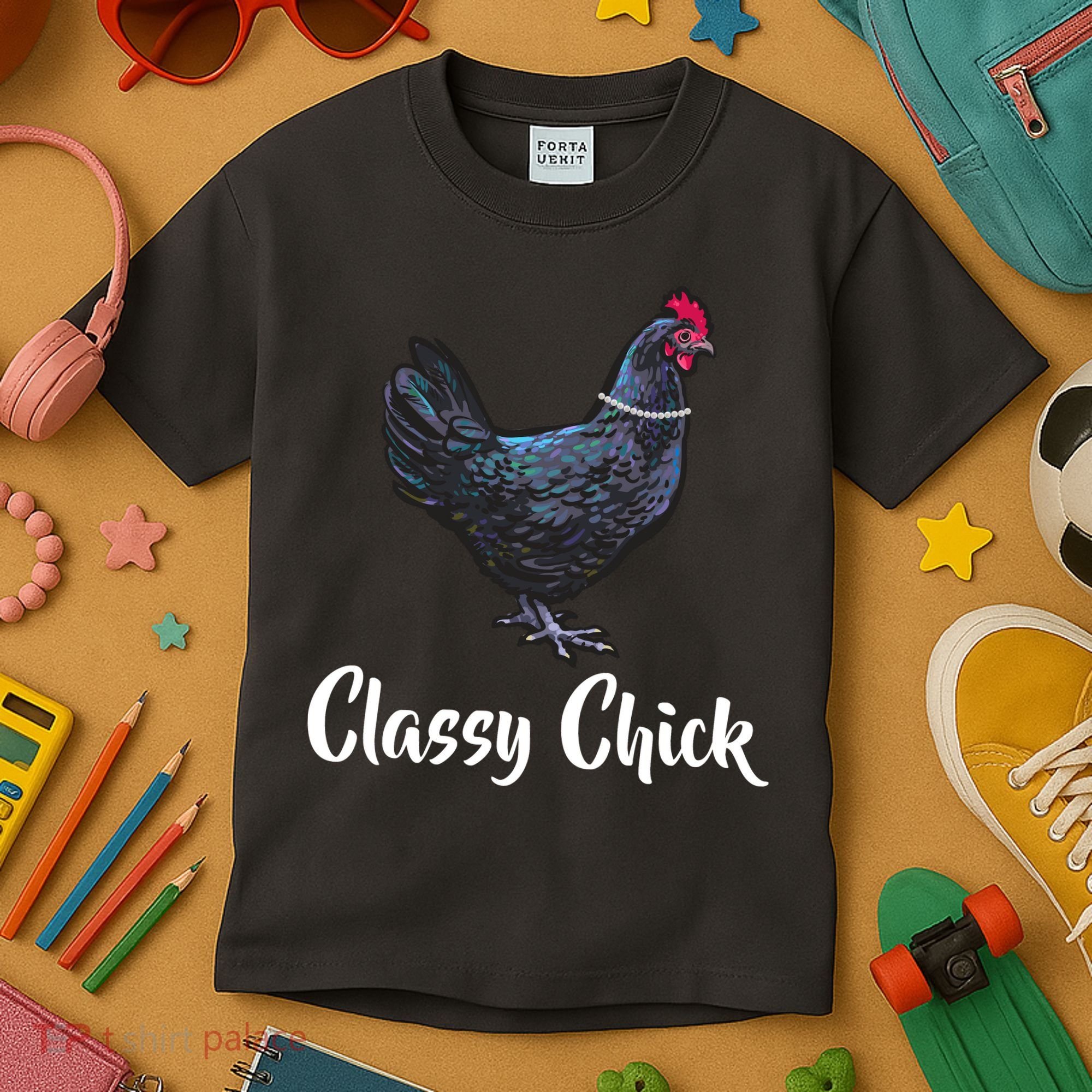 Classy Chick - Funny Cute Kids T-Shirt