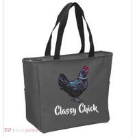Classy Chick - Funny Cute Tote Bag thumb 2