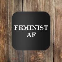 Classy News Feminist AF Text Logo Coaster thumb 0