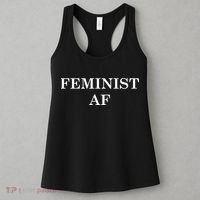 Classy News Feminist AF Text Logo Women's Tank Top thumb 3