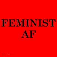Classy News Feminist AF Text Logo Santa Hat thumb 1