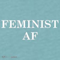 Classy News Feminist AF Text Logo Sueded Cloud Jersey T-Shirt thumb 2