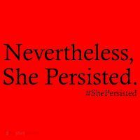 Classy News Nevertheless, She Persisted. Santa Hat thumb 1