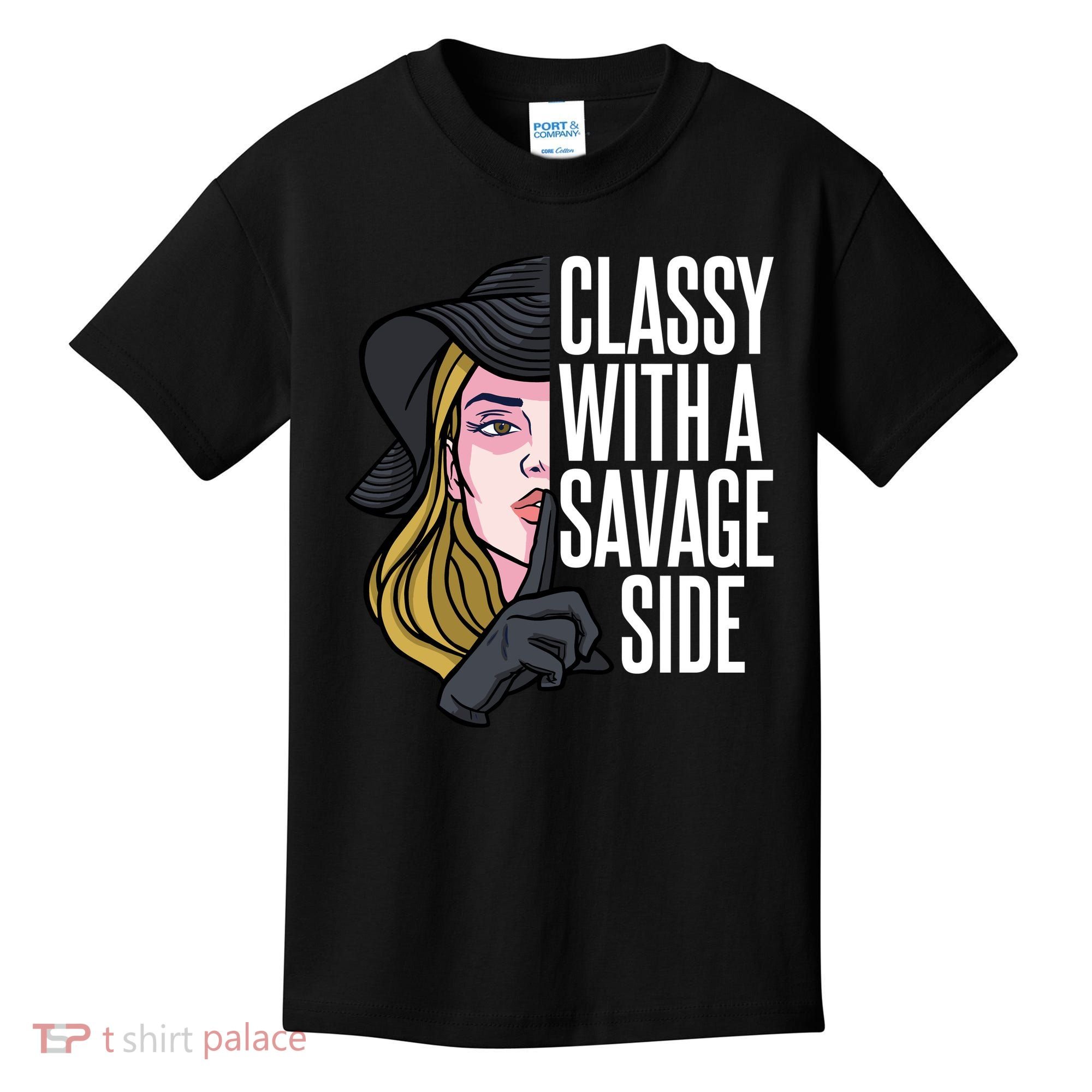 Classy With A Savage Side Kids T-Shirt