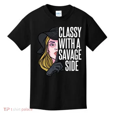 Classy With A Savage Side Kids T-Shirt