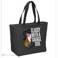 Classy With A Savage Side Tote Bag thumb 2