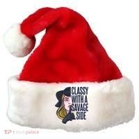 Classy With A Savage Side Santa Hat thumb 0