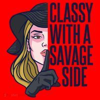 Classy With A Savage Side Santa Hat thumb 1
