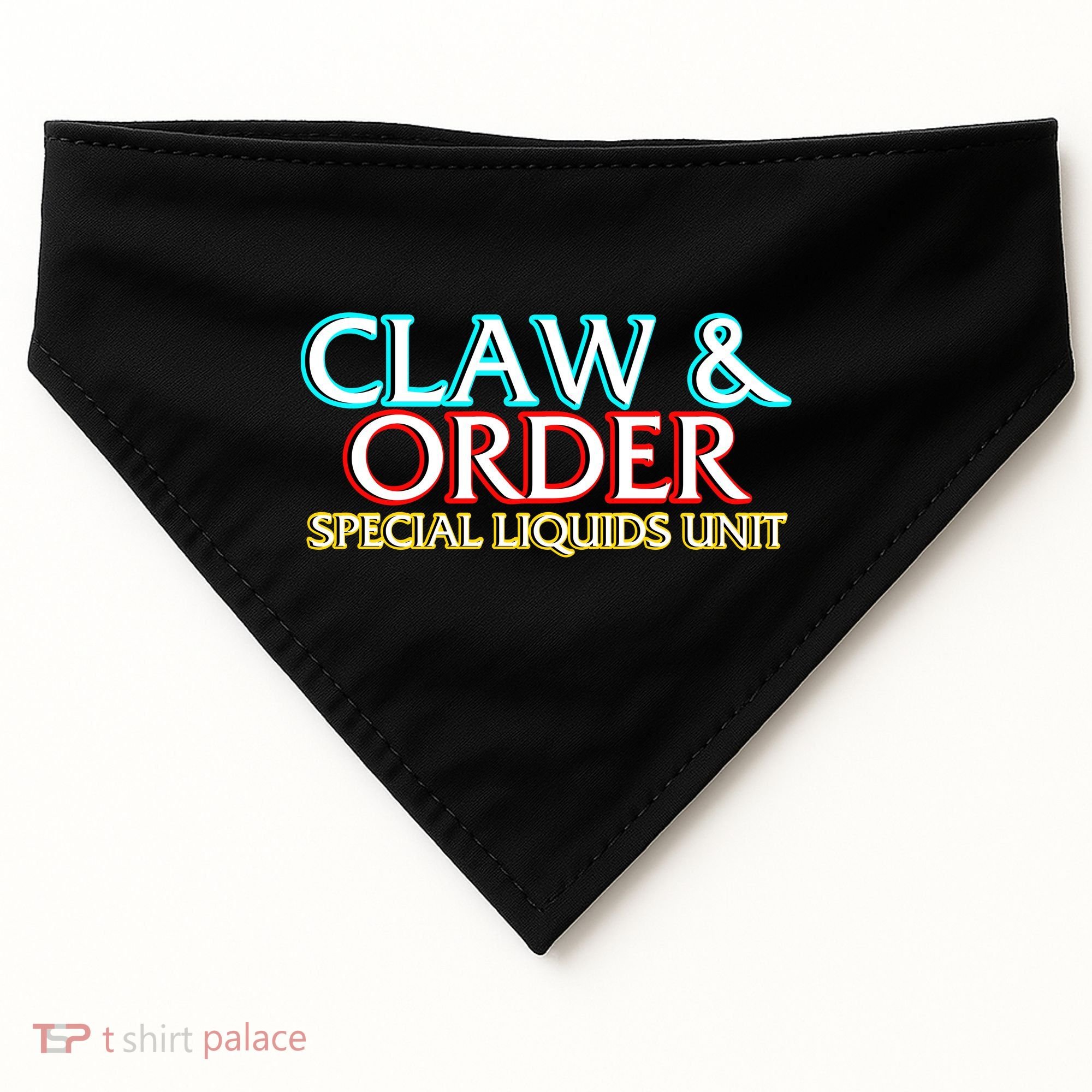 Claw & Order Special Liquids Unit USA-Made Doggie Bandana