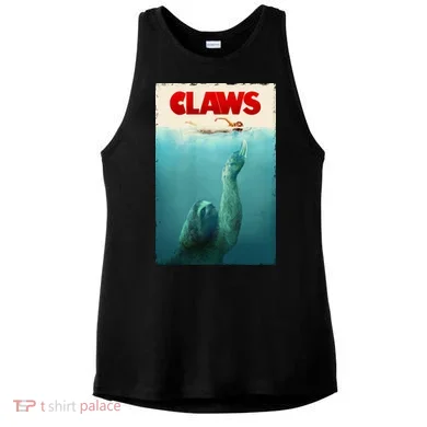 Claws Sloth Ladies PosiCharge Tri-Blend Wicking Tank