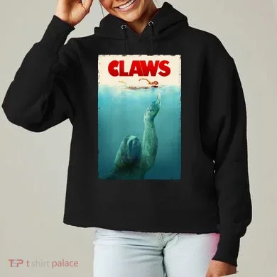 Claws Sloth Ladies Heavyweight Boxy Pullover Hoodie