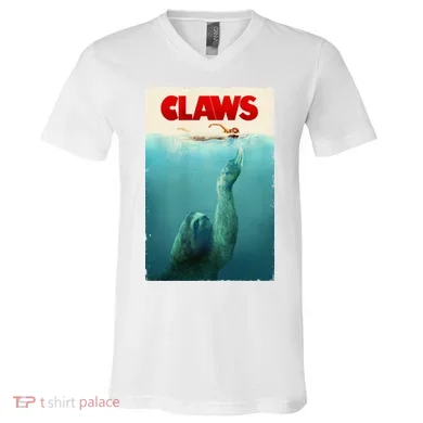 Claws Sloth V-Neck T-Shirt