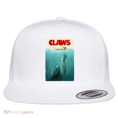 Claws Sloth Flat Bill Trucker Hat