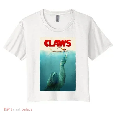 Claws Sloth Women's Crop Top Tee