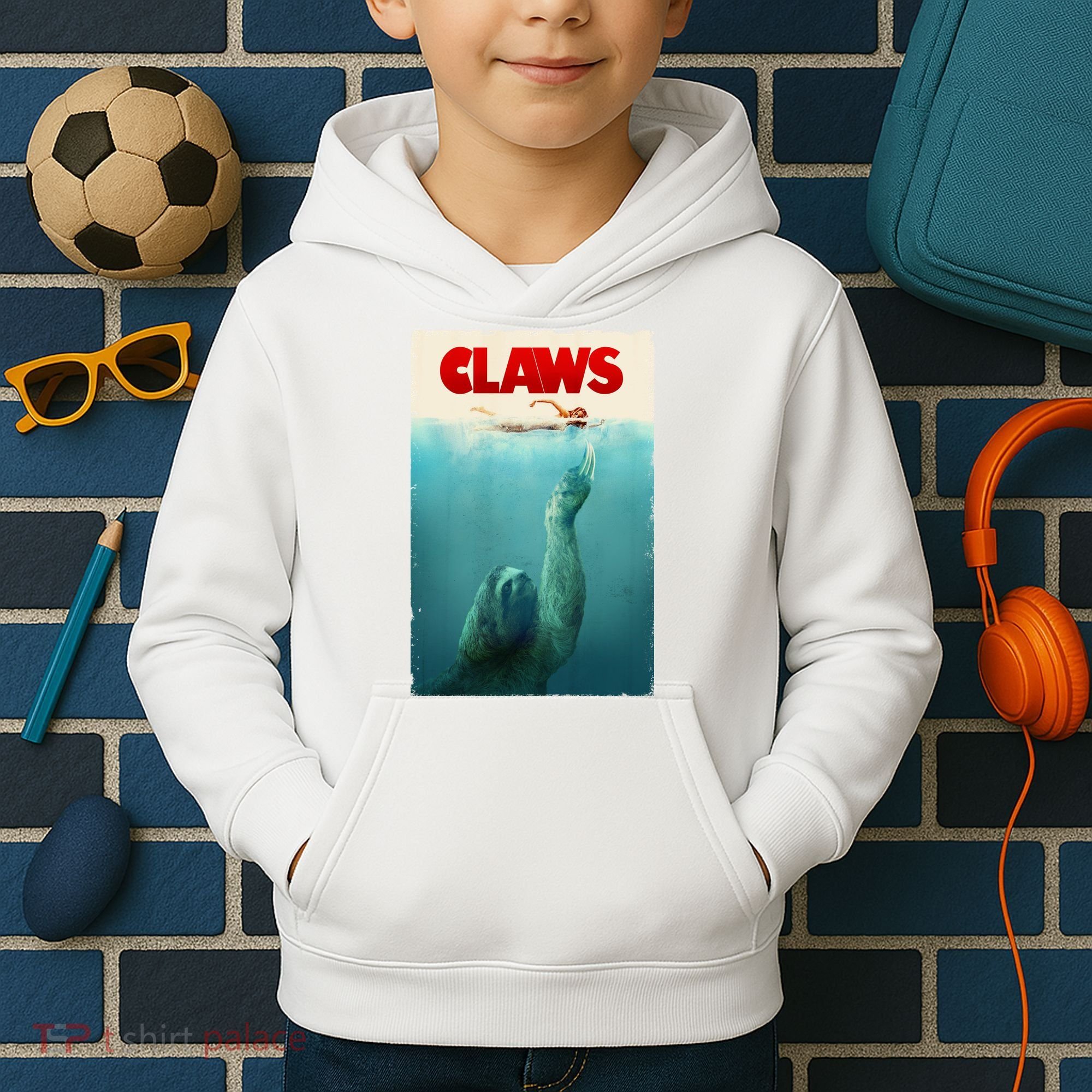 Claws Sloth Kids Hoodie