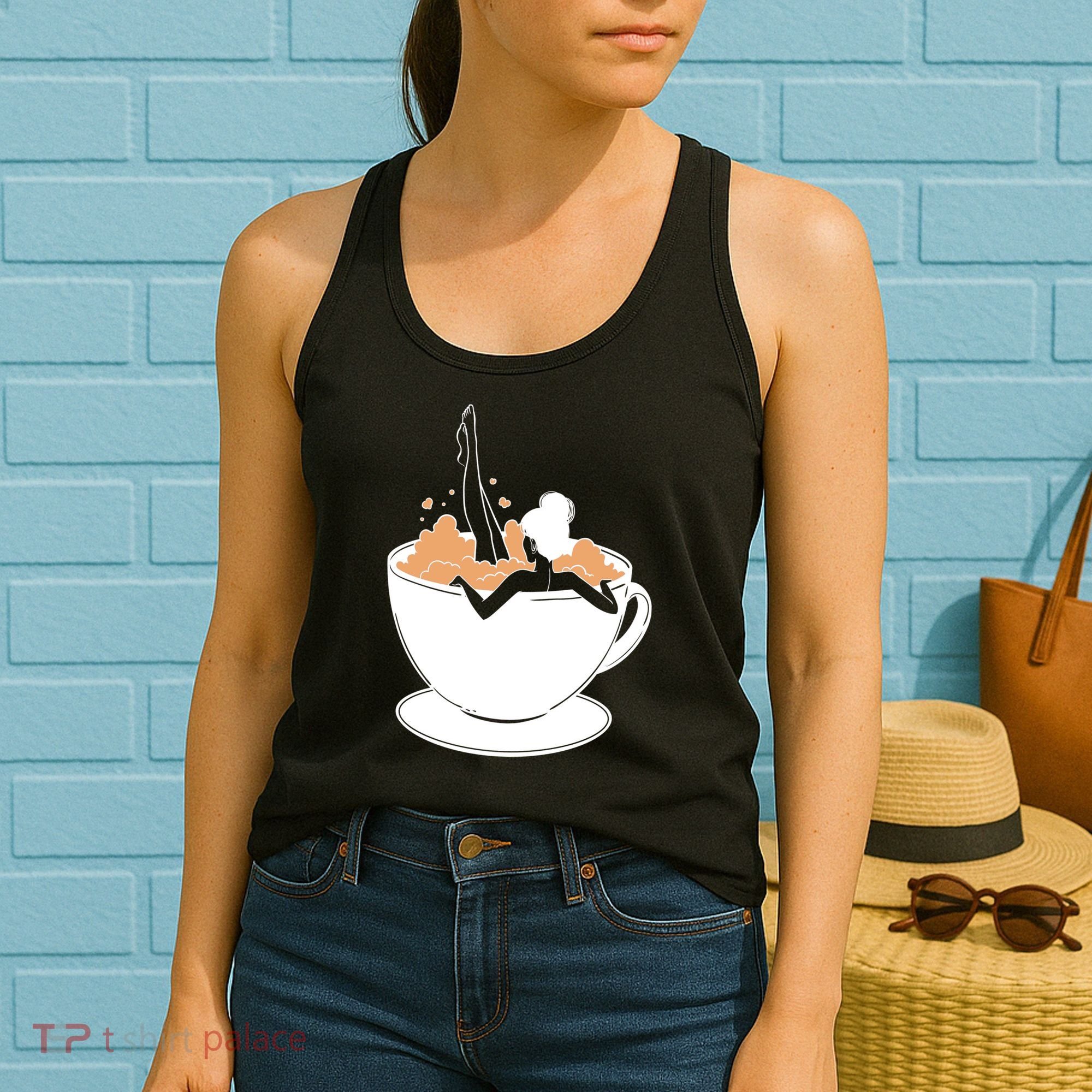 Coffee Lovers Bubble Bath Women's Tank Top