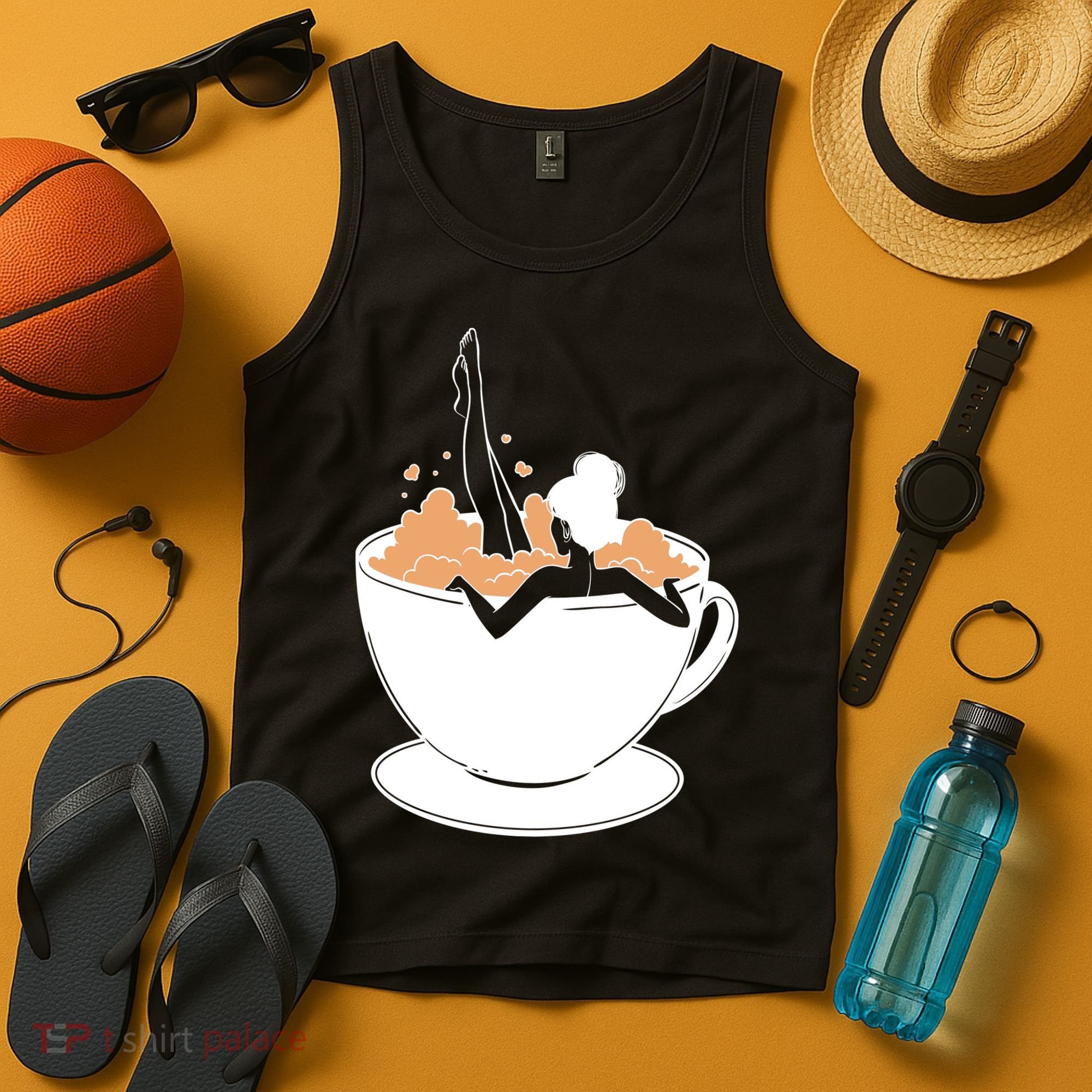 Coffee Lovers Bubble Bath Tank Top