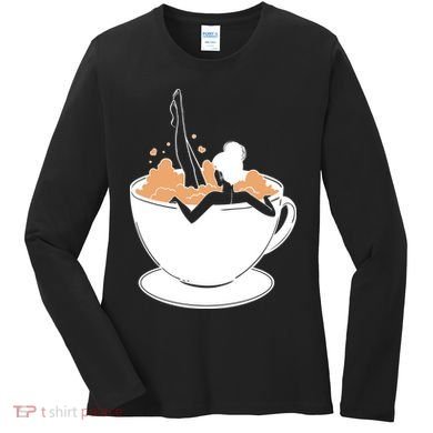 Coffee Lovers Bubble Bath Women's Long Sleeve Shirt