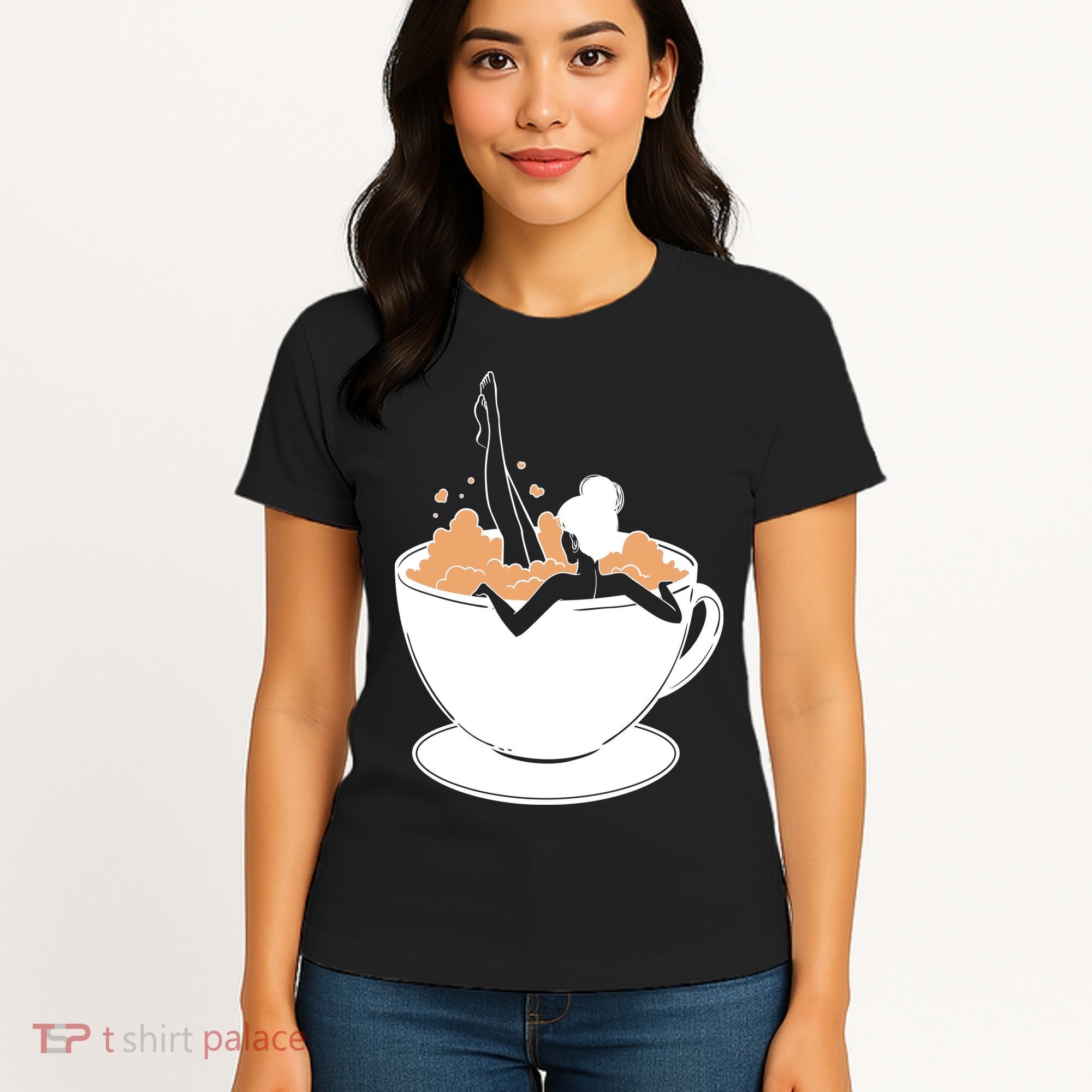 Coffee Lovers Bubble Bath Women's T-Shirt
