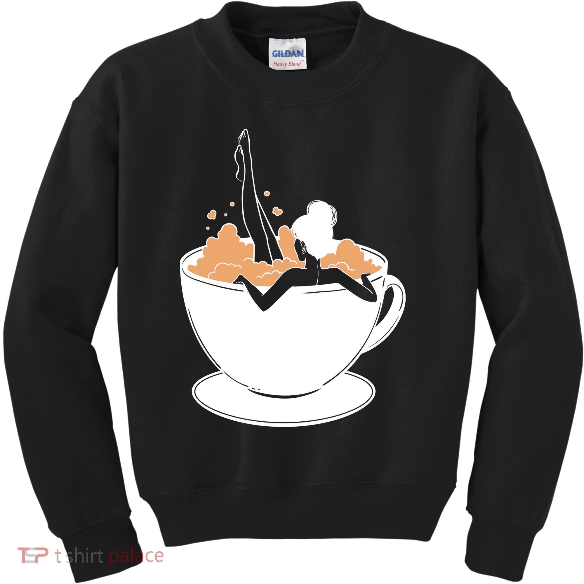 Coffee Lovers Bubble Bath Kids Sweatshirt