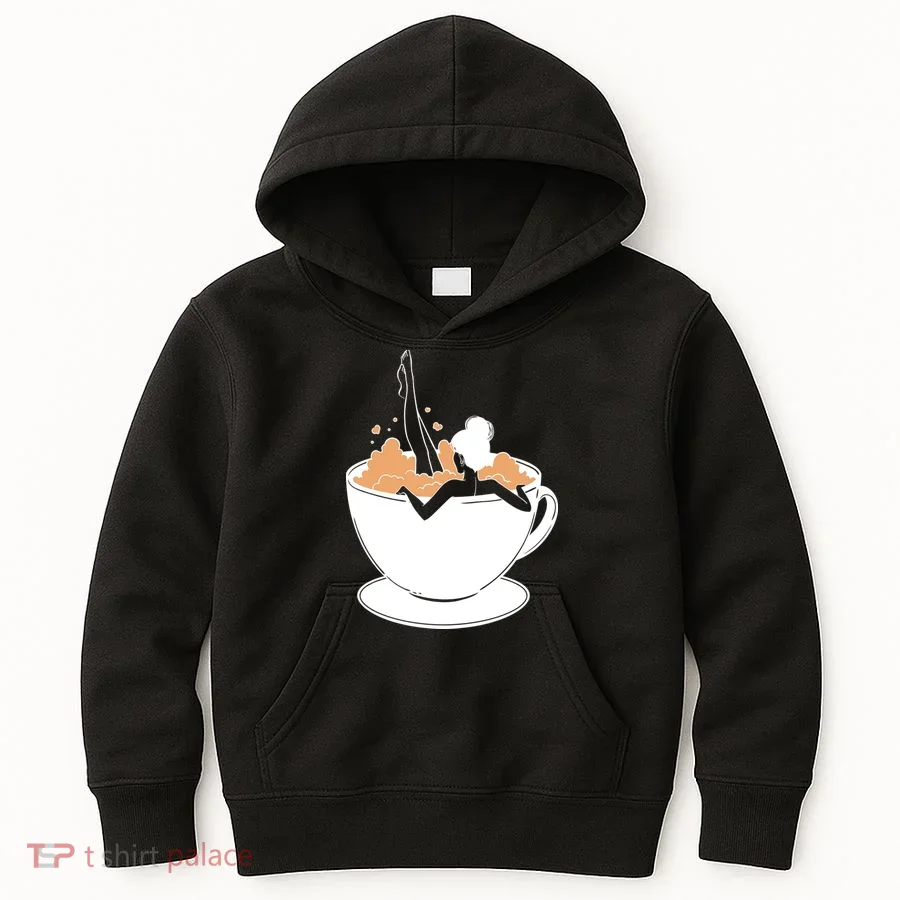 Coffee Lovers Bubble Bath Kids Hoodie
