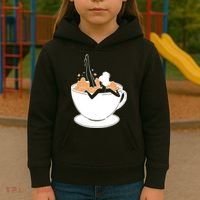 Coffee Lovers Bubble Bath Kids Hoodie thumb 3