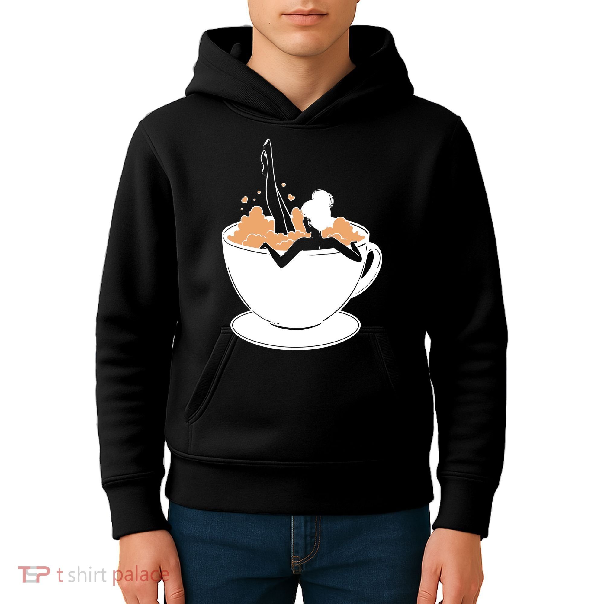 Coffee Lovers Bubble Bath Kids Hoodie