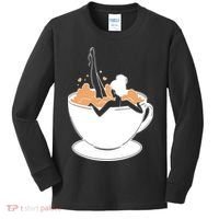 Coffee Lovers Bubble Bath Kids Long Sleeve Shirt thumb 0