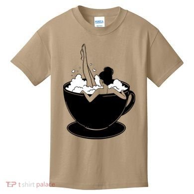 Coffee Lovers Bubble Bath Kids T-Shirt