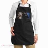 Cute Leopard Blue Jean Print Baseball Logo Apron thumb 2
