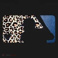 Cute Leopard Blue Jean Print Baseball Logo Toddler Hoodie thumb 2