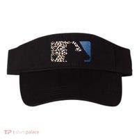 Cute Leopard Blue Jean Print Baseball Logo Visor thumb 0