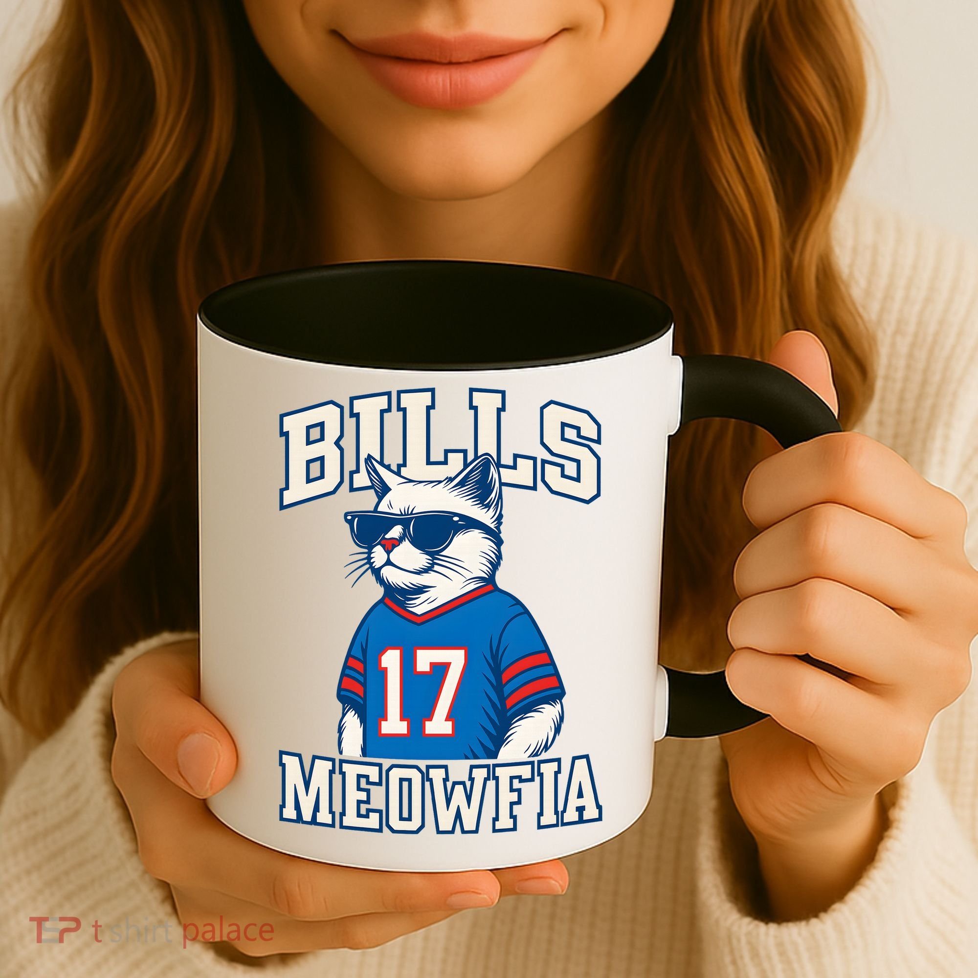 Cat Lovers Bills Meowfia Funny Football Coffee Mug