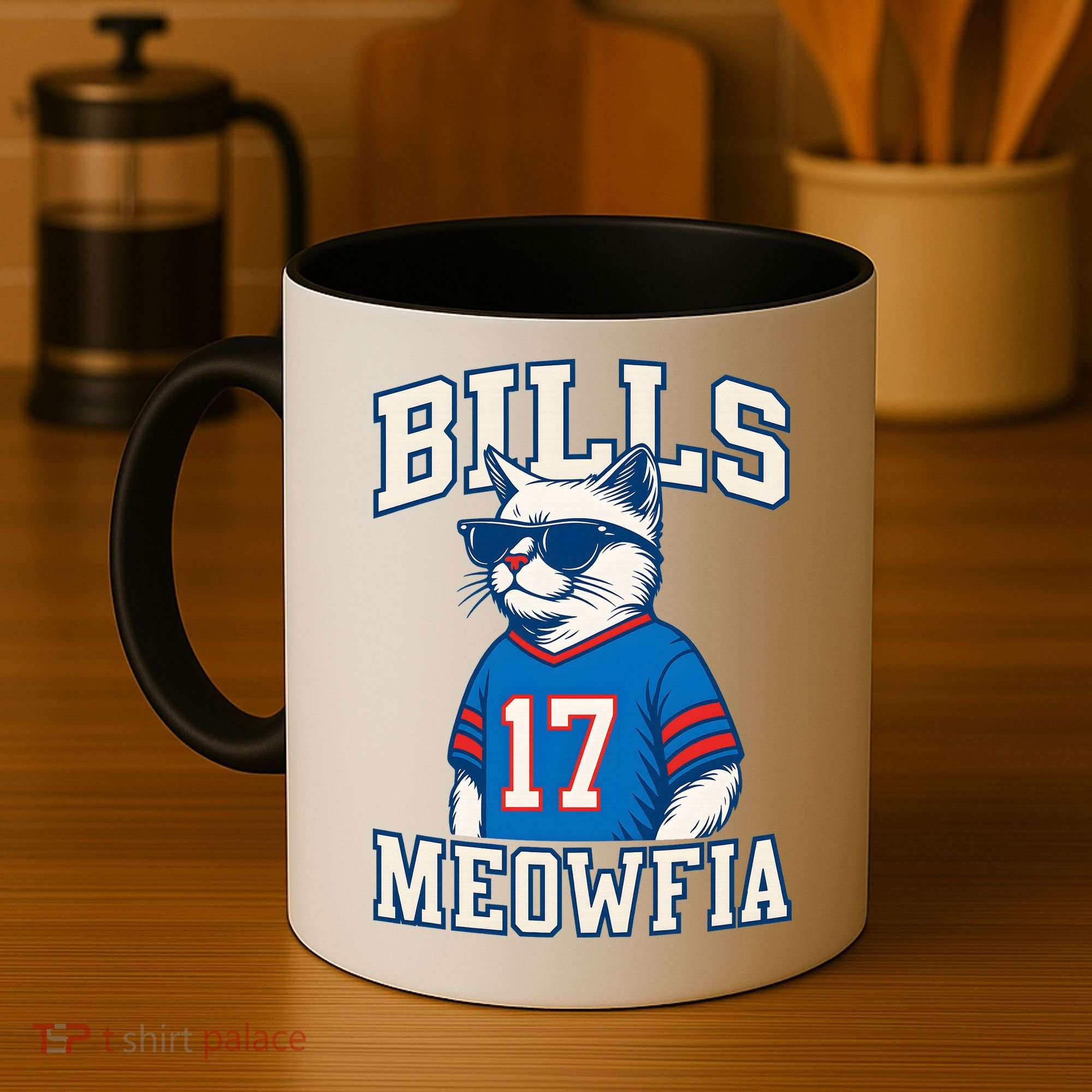 Cat Lovers Bills Meowfia Funny Football Coffee Mug