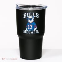 Cat Lovers Bills Meowfia Funny Football Tumbler thumb 0