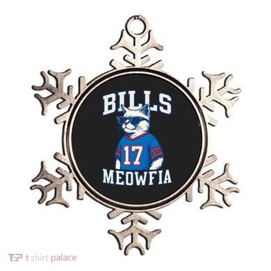 Cat Lovers Bills Meowfia Funny Football Ornament