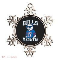Cat Lovers Bills Meowfia Funny Football Ornament thumb 0