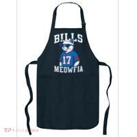 Cat Lovers Bills Meowfia Funny Football Apron thumb 0