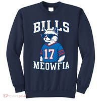Cat Lovers Bills Meowfia Funny Football Sweatshirt thumb 0